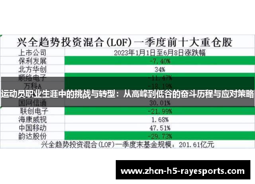运动员职业生涯中的挑战与转型:从高峰到低谷的奋斗历程与应对策略 运动员职业生涯中的挑战与转型:从高峰到低谷的奋斗历程与应对策略